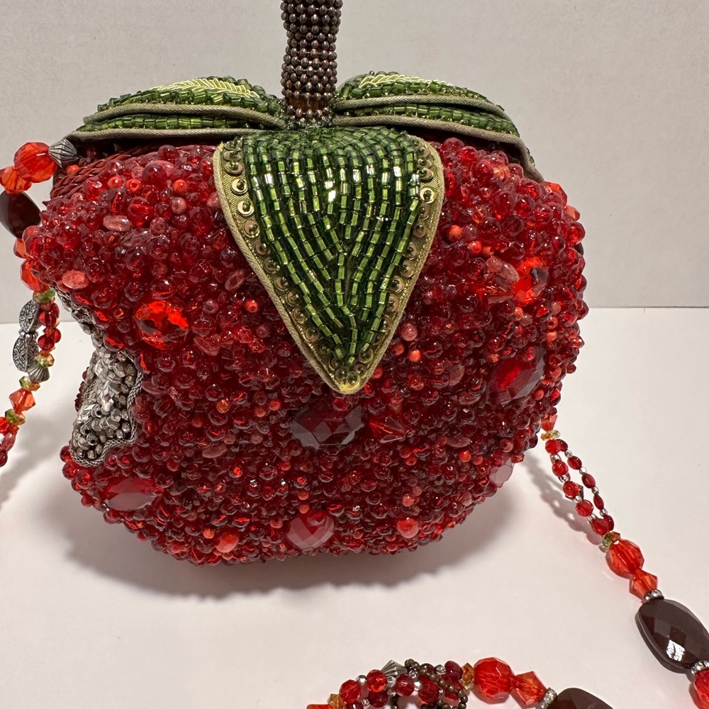 Mary Frances First Bite Red and Green Apple Clutch - Picture 3 of 7